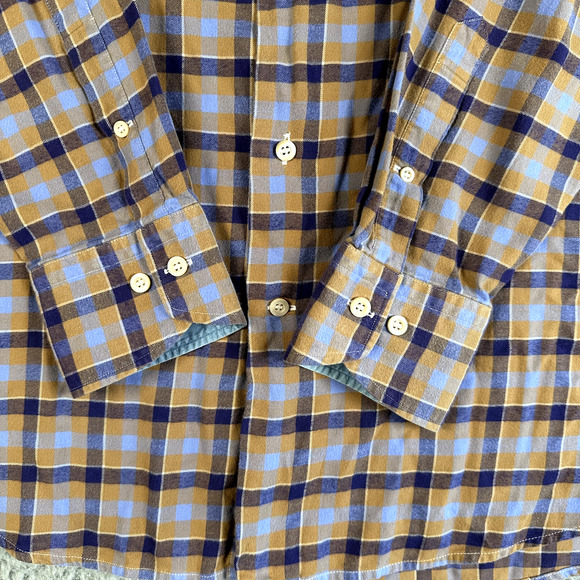 Bruli Carroll & Co Beverly‎ Hills Shirt Men's XL Plaid Flannel Swiss Made - Picture 3 of 10